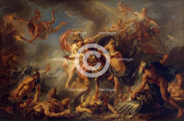 Fury of Achilles, 1737. Creator: Charles-Antoine Coypel.