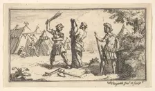 Fustigatio (John Beaver, Roman Military Punishments, 1725), after 1725. Creator: William Hogarth