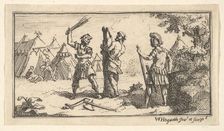 Fustigatio (John Beaver, Roman Military Punishments, 1725), after 1725. Creator: William Hogarth