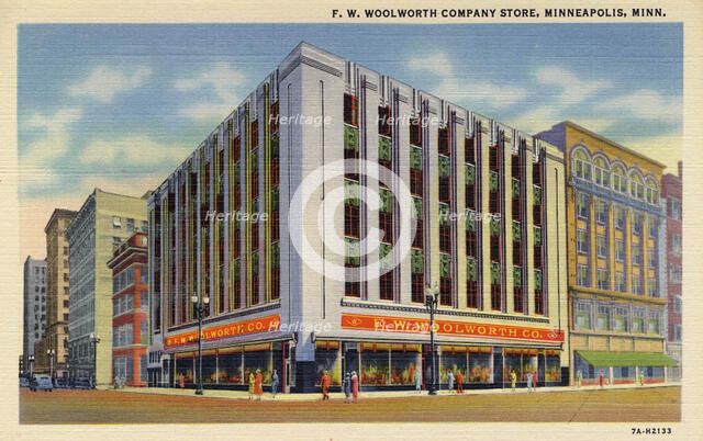 FW Woolworth Company store, Minneapolis, Minnesota, USA, 1937. Artist: Unknown