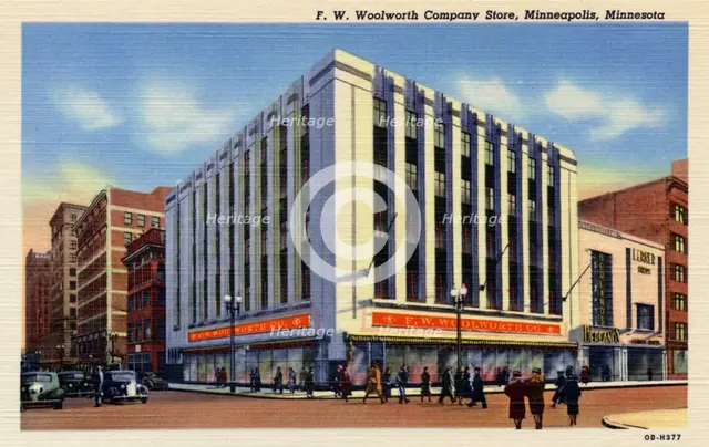 FW Woolworth Company Store, Minneapolis, Minnesota, USA, 1940. Artist: Unknown