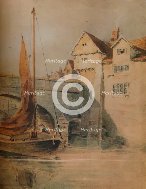 'Fye Bridge, Norwich', c1835, (1938). Artist: John Thirtle.