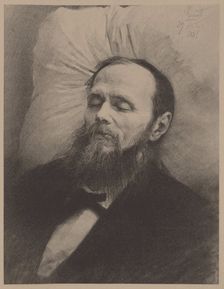 Fyodor Dostoyevsky on the deathbed, 1881