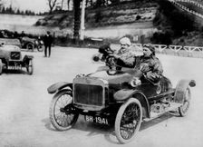 G.W.K driven by J.T. wood at Brooklands 1914. Creator: Unknown