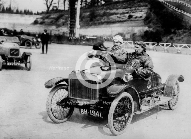 G.W.K driven by J.T. wood at Brooklands 1914. Creator: Unknown.