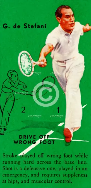 'G. de Stefani - Drive Off Wrong Foot', c1935. Creator: Unknown.