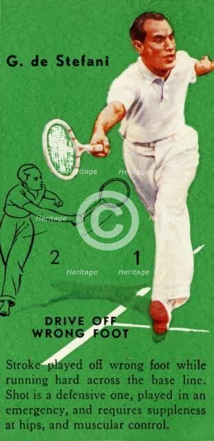 'G. de Stefani - Drive Off Wrong Foot', c1935. Creator: Unknown.