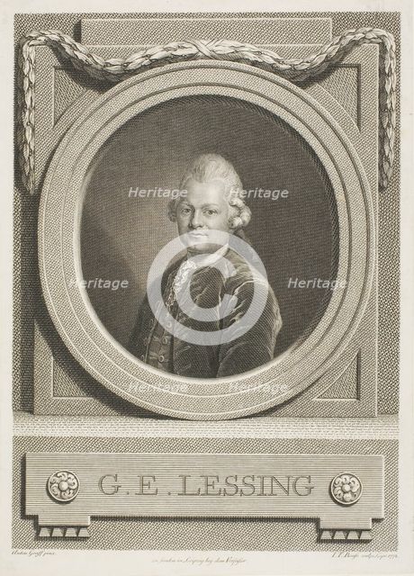 G.E. Lessing, n.d. Creator: Johann Friedrich Bause.