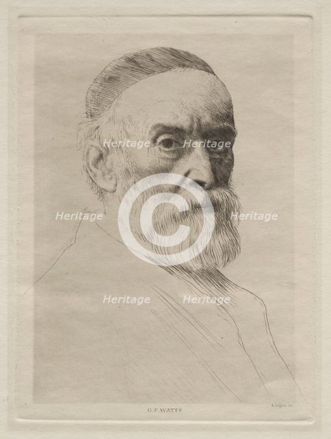 G. F. Watts. Creator: Alphonse Legros (French, 1837-1911).