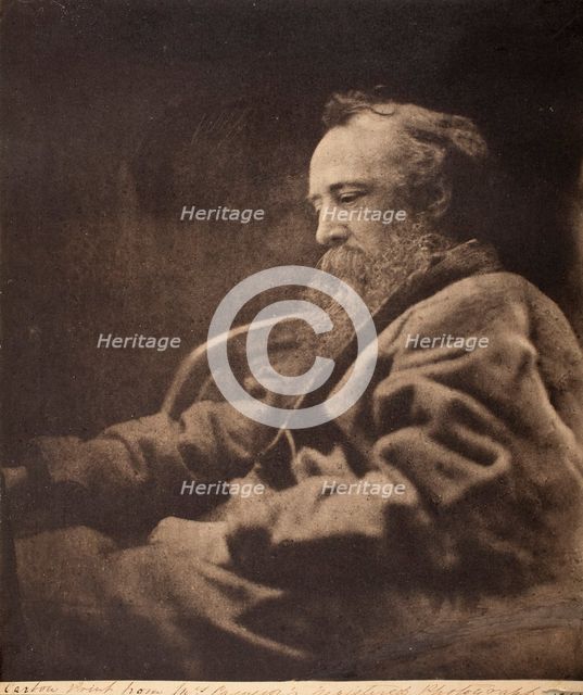 G.F. Watts, Printed 1864. Creator: Julia Margaret Cameron.