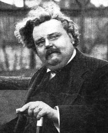 G.K. Chesterton (1874-1936), English writer, early 20th century