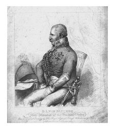 G. L. von Blucher, Field Marshal of the Prussian Forces 1814. Creator: H Meyer