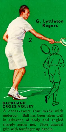 G. Lyttleton Rogers - Backhand Cross-Volley c1935. Creator: Unknown