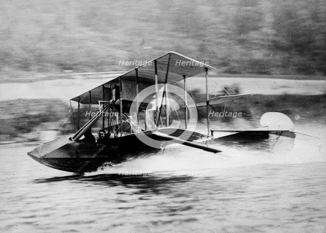 G.M. Heckscher's Curtiss Flying Boat [60 m.p.h.], between c1910 and c1915. Creator: Bain News Service.