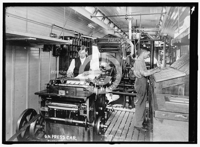 G.N. Press Car, between 1913 and 1918. Creator: Harris & Ewing.