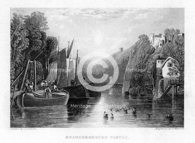 Knaresborough Castle, North Yorkshire, England, 19th century. Artist: Mansell