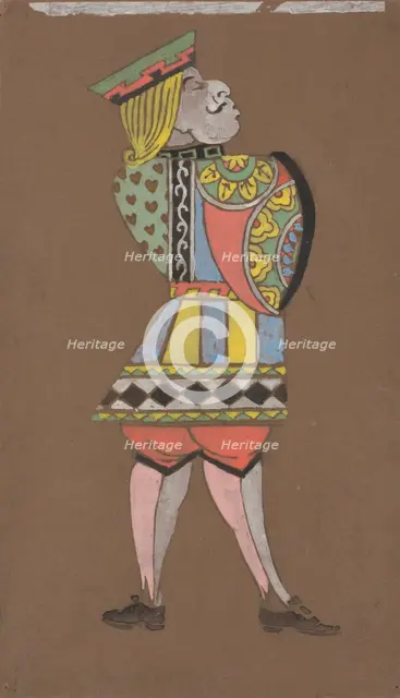 Knave of Hearts (costume design for Alice-in-Wonderland). Creator: William Penhallow Henderson.