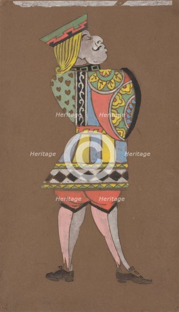 Knave of Hearts (costume design for Alice-in-Wonderland). Creator: William Penhallow Henderson.