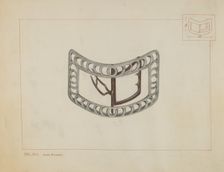 Knee Buckles, c. 1937. Creator: James M. Lawson