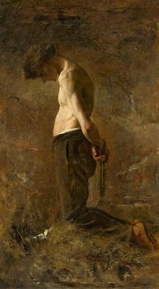 Kneeling Convict, 1878-1880. Creator: Ladislav Mednyanszky