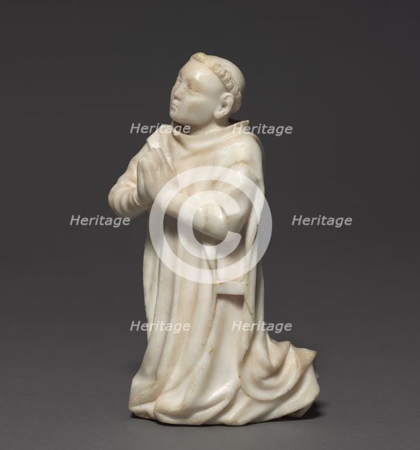 Kneeling Carthusian Monk, c. 1380-1400. Creator: Unknown.
