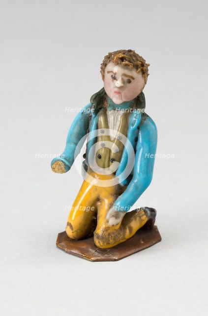 Kneeling Boy, France, Mid 19th century. Creator: Verres de Nevers.