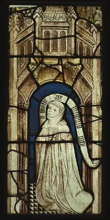 Kneeling Donor, about 1440-1450. Creator: Unknown