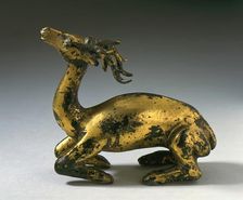 Kneeling Deer (image 2 of 2), between 618 and 906. Creator: Unknown