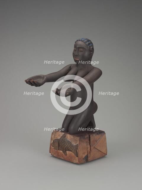 Kneeling female figure, early 20th century. Creator: Unknown.