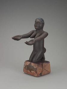 Kneeling female figure, early 20th century. Creator: Unknown