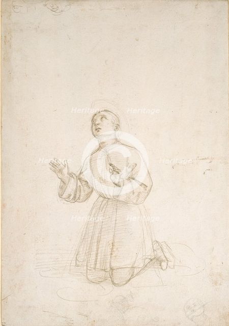 Kneeling Figure of a Youth, c1503. Artist: Raphael.
