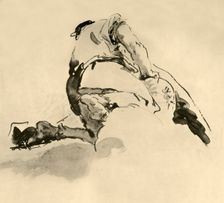Kneeling Figure seen from behind mid 18th century, (1928). Artist: Giovanni Battista Tiepolo