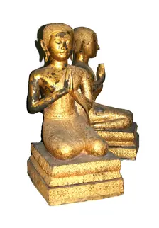 Kneeling Monk, 19th century. Creator: Unknown