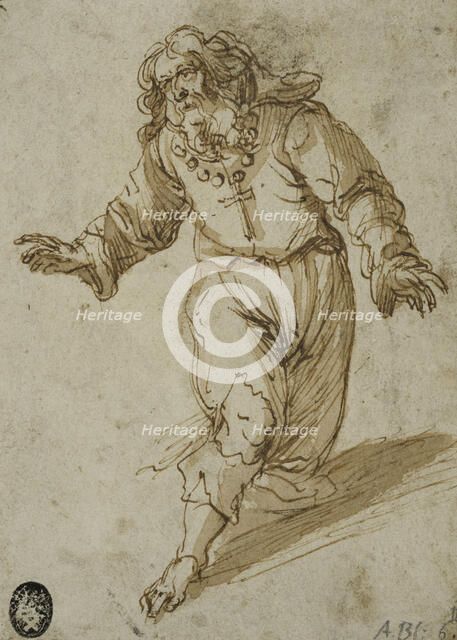 Kneeling monk? . Creator: Unknown.