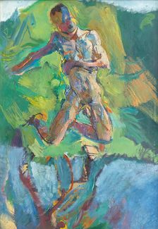 Kneeling Narcissus, 1920. Creator: Anton Kolig
