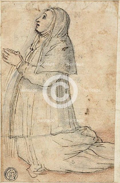 Kneeling Nun, n.d. Creator: Unknown.