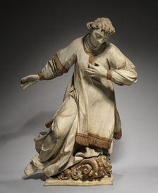 Kneeling Saint, 1750-1800. Creator: Unknown