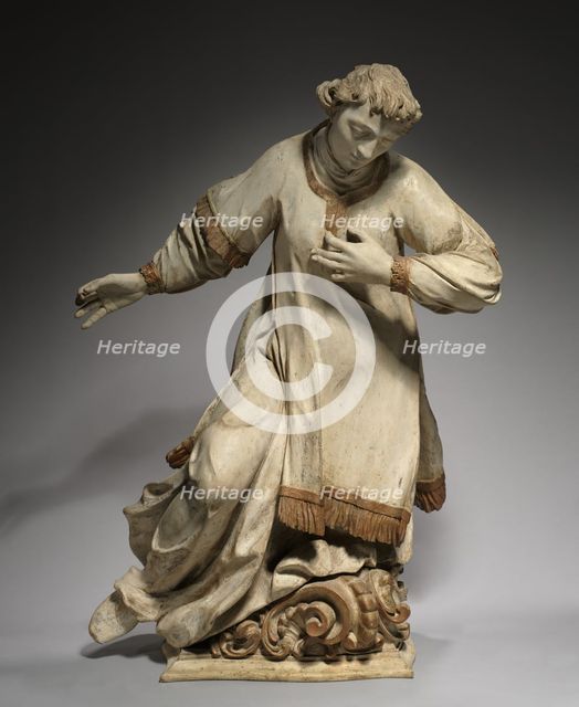 Kneeling Saint, 1750-1800. Creator: Unknown.