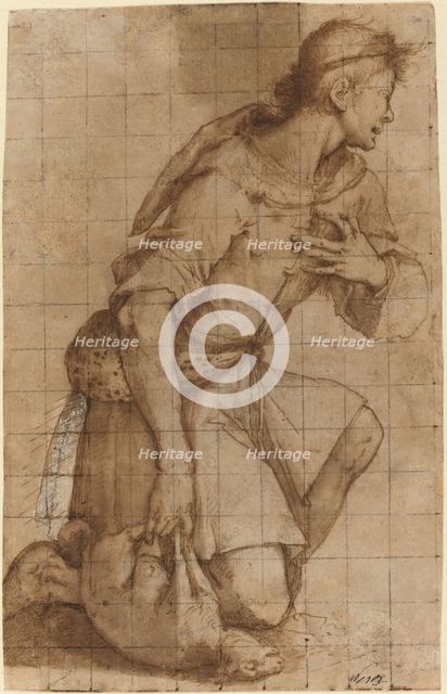 Kneeling Shepherd. Creator: Jacopo Ligozzi.