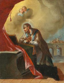 Kneeling St. John of Nepomuk, 18th century. Creator: Unknown