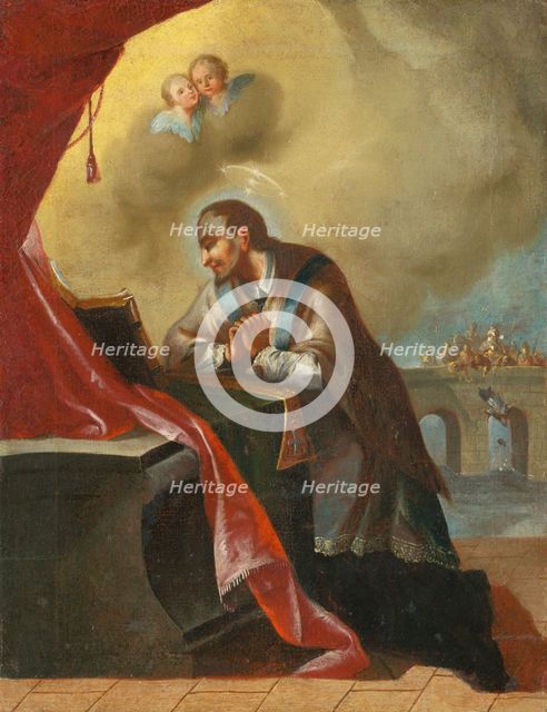Kneeling St. John of Nepomuk, 18th century. Creator: Unknown.
