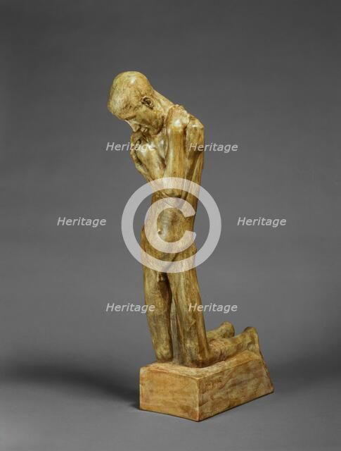 Kneeling Youth, 1898 version. Creator: George Minne.