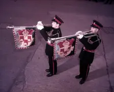 Kneller Hall trumpeters, London, c1953. Creator: Arthur Charles Kirby Ware