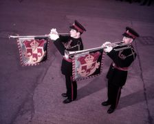 Kneller Hall trumpeters, London, c1953. Creator: Arthur Charles Kirby Ware