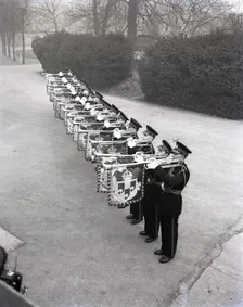 Kneller Hall trumpeters, London, c1953. Creator: Arthur Charles Kirby Ware