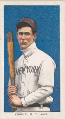 Knight, New York, American League, from the White Border series (T206) for the American..., 1909-11. Creator: American Tobacco Company