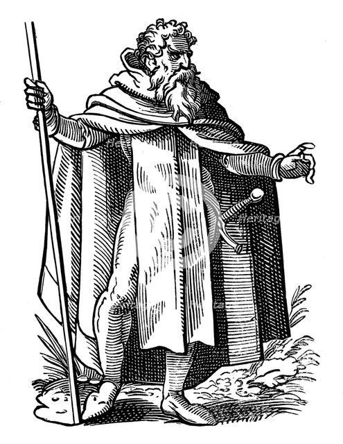 Knight of Malta from the order of St John of Jerusalem, 16th century. Artist: Jost Amman