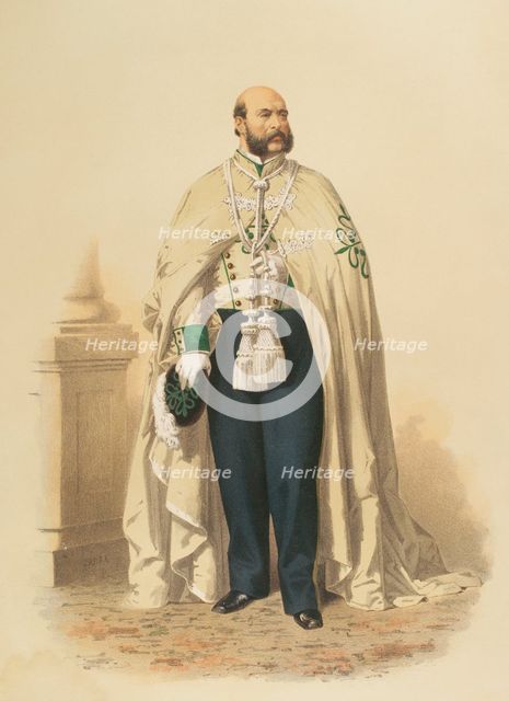 Knight of the Order of Alcántara in ceremonial dress, 1865.  Creator: Unknown.
