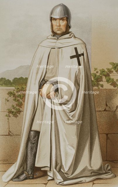 Knight of the Order of Montesa, 1865. Creator: Unknown.