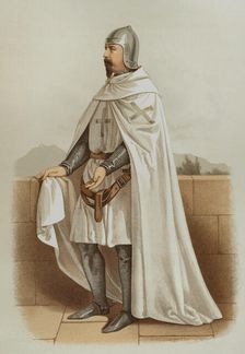 Knight of the Order of San Julian del Pereiro wearing war dress, 1865. Creator: Unknown